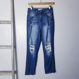 RISEN JEANS DISTRESSED JEANS SIZE 5/27